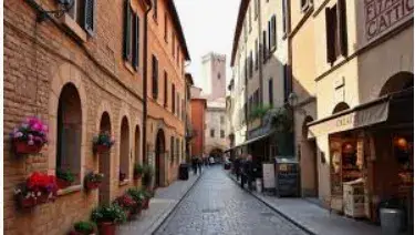 Veduta di via Pignolo